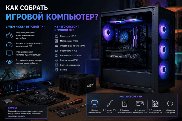 Как собрать игровой компьютер?