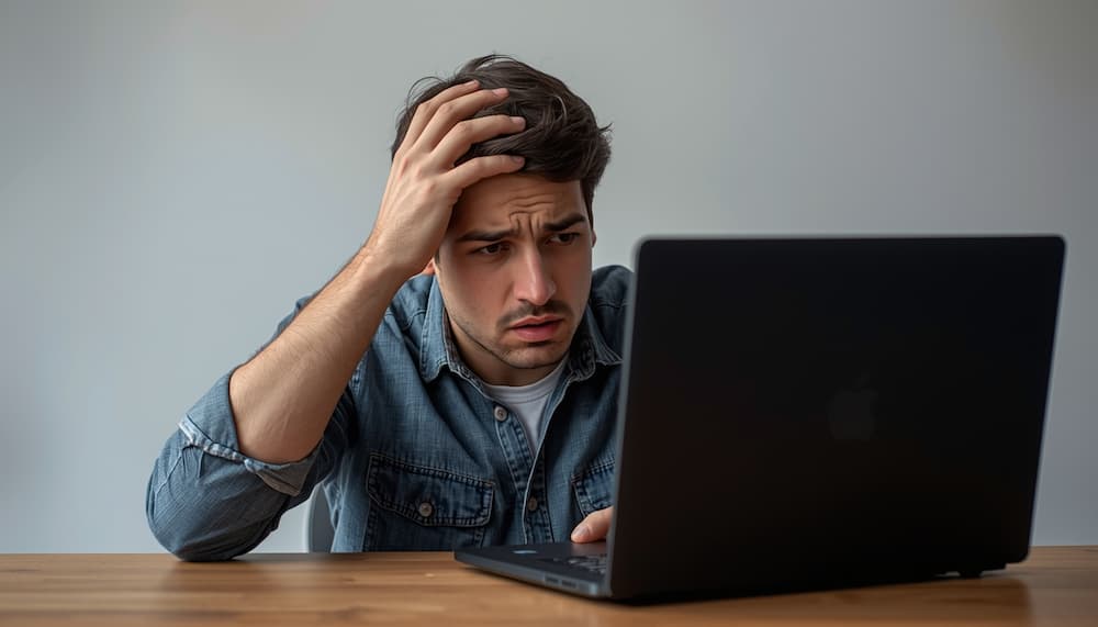 человек перед ноутбуком